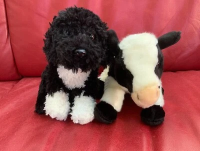 Webkinz signature cow and Portuguese water dog BUNDLE PREOWNED (NO CODE NO TAG) - Image 1 of 4