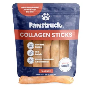 Natural 5-7" Beef Collagen Sticks for Dogs - Healthy Long Lasting Alternative... - Picture 1 of 8