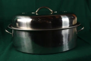 Edelstahl ovaler Bräter mit Deckel - Bild 1 von 10