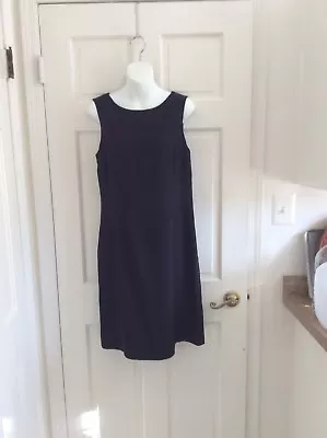 J McLaughlin Black Slub Silk Sleeveless Dress - Image 1 of 4