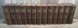 Charles Dickens 13x book Set, Odhams Press, Faux Leather Brown, c1930s, Hardback - Picture 1 of 11