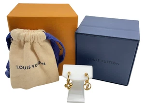 Auth Louis Vuitton Earrings Boucle de Reuil Blooming M64859 W/Box/Bag NS040491 - Picture 1 of 7