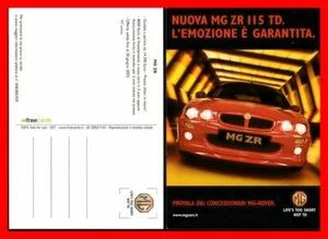 CARTOLINA POSTCARD NON VIAGGIATA, FREECARDS 027 - MG ZR (anno 2003) - Picture 1 of 1