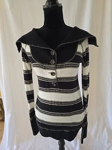 Free People women S/P long sleeve thermal cuffs neckline sweater pullover top - Picture 1 of 7