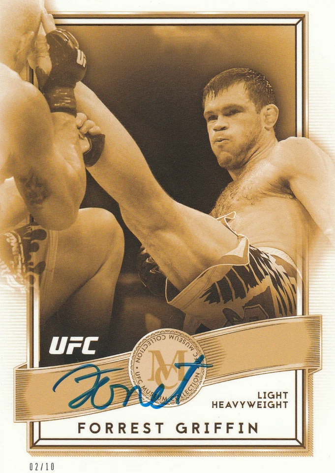 FORREST GRIFFIN SIGNED AUTO'D UFC '16 TOPPS MUSEUM COLLECTION 5X7 CARD #/10 BAS - Image 1 of 1