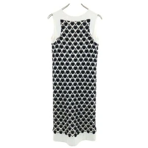 Pierre Cardin Vestido Sin Manga Hasta la Rodilla 38 Blanco Mujer - Imagen 1 de 10