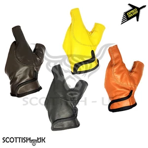 Leather Archer Bow Hunting Gloves Men Shooting Archery Glove Left Hand S-XL - Picture 1 of 3