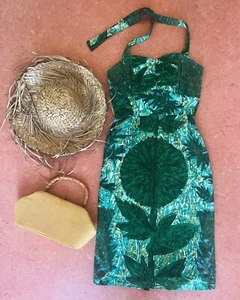 Vintage 1950s Hawaiian wiggle dress. - Picture 1 of 8