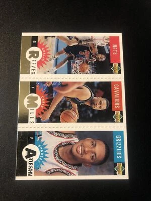 1996-97 Upper Deck Mini Gold Shareef Abdur-Rahim Chris Mills Khalid Reeves M175 - Image 1 of 2