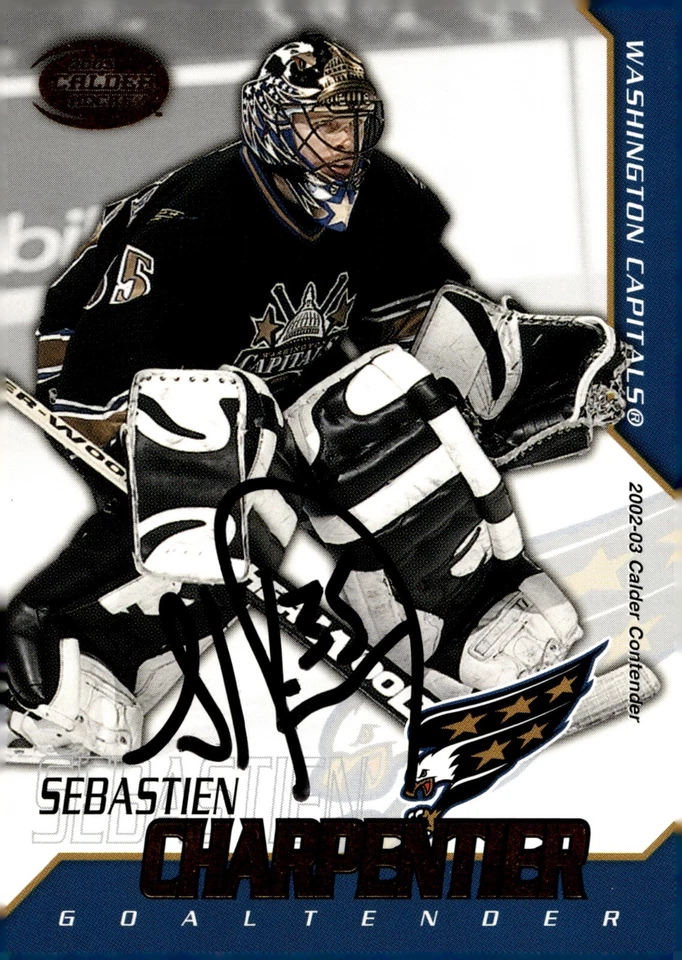 Sebastien Charpentier - Signed 2002-03 Pacific Calder Hockey Rookie Card #98 - Image 1 of 2