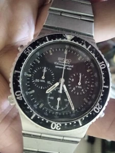 Orologio uomo Seiko vintage anni 80 sport 100 7A28-7049 cronografo raro 1200€ leggi - Foto 1 di 8