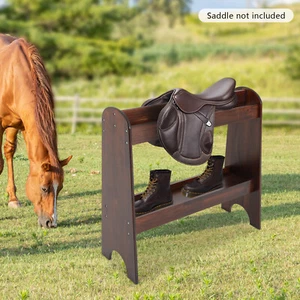 Sattelgestell mit Ablage idealer Sattelständer für Pferdeausrüstung und Horse Tack Organizer - Bild 1 von 19