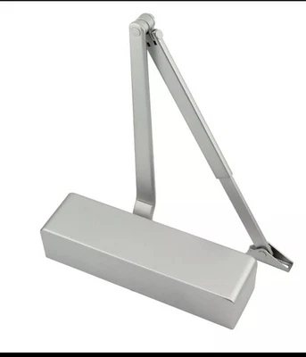 Chiudiporta a basculante Frisco Eclipse serie 93 misura 3-4 argento con... - Immagine 1 di 4