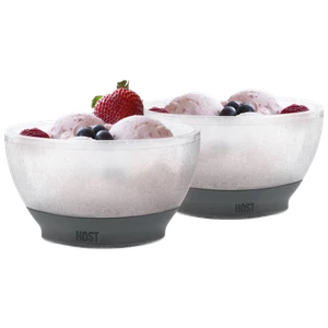 HOST Ice Cream 2-Piece Freeze Cooling Bowl Set (Gray) - Picture 1 of 5