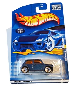✅  Hot Wheels MINI COOPER dunkelblau in OVP * 2001 Mainline * MOC - Bild 1 von 5