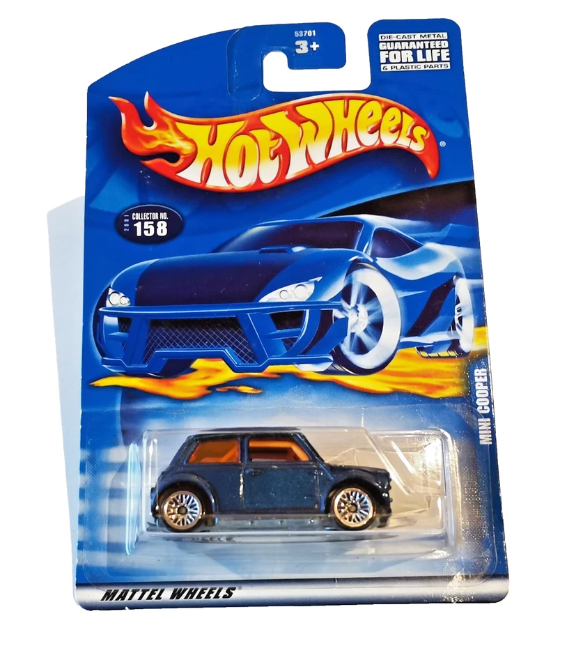 ✅  Hot Wheels MINI COOPER dunkelblau in OVP * 2001 Mainline * MOC - Bild 1 von 4