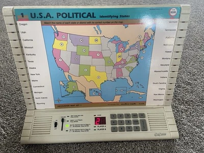 GeoSafari EI-8700 Electronic Learning System with Game Cards Tested Works! - Image 1 of 4