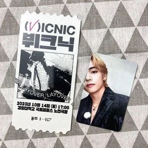 BTS V Taehyung LAYOVER VICNIC Fanmeeting Limited Photocard Ticket Set HYBE  - Bild 1 von 2