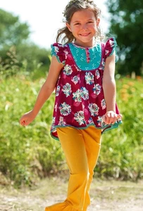 Wildflowers Brand Girls Happy Go Lucky Wisteria Boho Hi-Low Top size 10 - Picture 1 of 12
