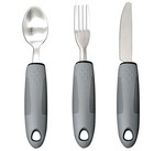 3 Piece Disability Aid Cutlery Set Elderly Eating Grip Arthritis Parkinsons