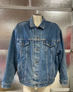 Levi's Trucker Jeansjacke Decke gefüttert - Herren XL - Blau - Distressed - WPL423 - Bild 1 von 16