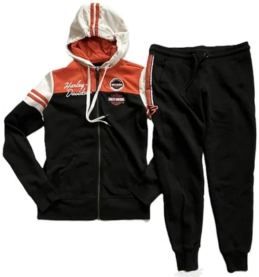 Sudadera con Capucha Harley-Davidson Clásica con Cremallera Frontal + Pantalones deportivos para Mujer S Foto 1 de 4