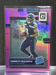 2022 Donruss Optic #218 Kenneth Walker III Pink Seattle Seahawks Rookie - Picture 1 of 2