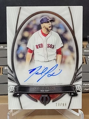 Topps Tribute Immortal Moment David Price 2017 en tarjeta automática #TTM-DP Red Sox/99 Foto 1 de 3