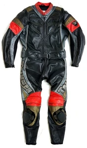 TRIUMPH Triple UK Biker Motorrad Lederjacke Hose Kombi 48 M - Picture 1 of 11