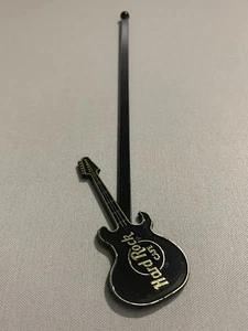 1989 Vintage 8.5-inch Las Vegas Hard Rock Guitar Cocktail Drink Bar Stir - Picture 1 of 6