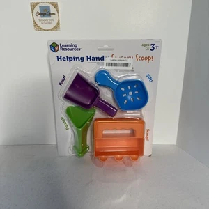 Learning Resources Helping Hands Sensory Scoops, 4 Pieces, Ages 3+ Tool Set - Picture 1 of 3