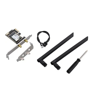 Wifi Bluetooth Card Wireless Adapter AX210 5.3 PC TRI- Band  2.4G+5.8G+6G 6E - Picture 1 of 9