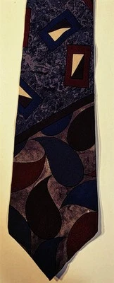 Vintage J.T. Beckett Patterned Silk Necktie-New with Tags! - Image 1 of 3