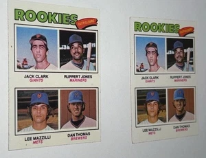 1977 Topps #488 Rookie Outfielders Clark Jones Mazzilli Thomas - Lot X (2) - Picture 1 of 7