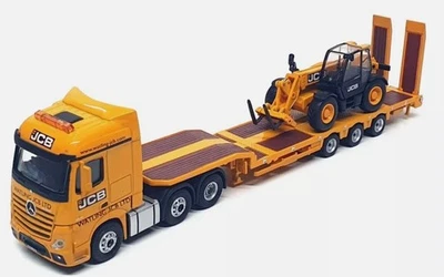 OXFORD DIECAST, MERCEDES-BENZ Actros 6x2 con porta-attrezzi a 3 assi e sollev... - Immagine 1 di 4