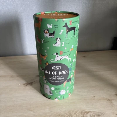 Professor Puzzle A-Z Of Dogs 1000 Piece & Poster NEW - Image 1 of 4