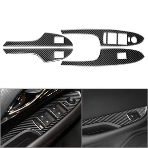 Carbon Fiber Interior Window Lift Switch Cover Trim For Cadillac ATS ATS-L 13-19 - Picture 1 of 11