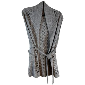 Elie Tahari Cardigan Sweater Women One size Knit Designer Neutral Minimalistic - Picture 1 of 7