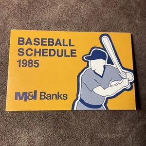 1985 Milwaukee Brewers Baseball Pocket Schedule, M&I Bank - Picture 1 of 2