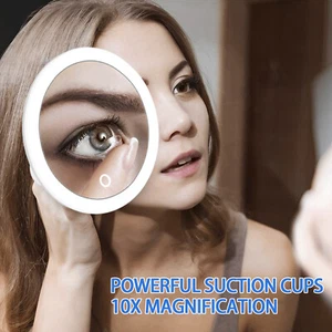 10X Magnifying Mirror 6.8Inch Magnifying Makeup Mirror with 3 Suction Cups Stg - Picture 1 of 11