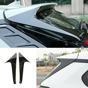 Bright Black Rear Flank Spoiler Wing Flap 2PCS For Toyota RAV4 2019-2022 - Picture 1 of 3