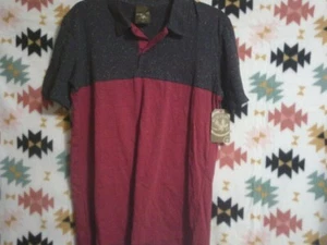 NWT Boys Buzz Cuts Polo Shirt-Gray/Red-Size XL (18)-Cotton Blend - Picture 1 of 9
