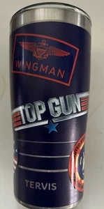 NEW TOP GUN TERVIS/ MAVERICK PATCH COLLAGE/ 20 OZ INSULATED TUMBLER /GREAT MOVIE - Picture 1 of 6