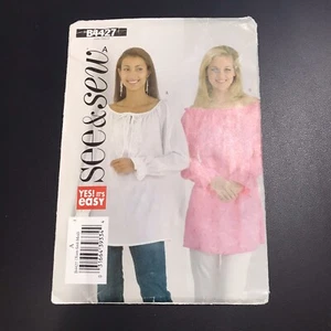Butterick B4427 See & Sew Misses Petite Top XS-S-M-L-XL Uncut Factory Folded - Picture 1 of 5