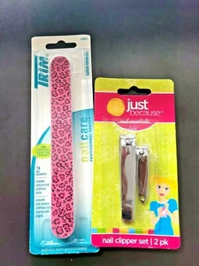 2 Nagelfeilen Emery Boards und 2 Nagelknipser Set Kombi - Bild 1 von 4