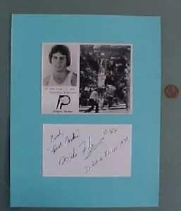 ABA NBA Indiana Pacers Mike Flynn firmato autografo e set fotografico U.of Kentucky---- - Foto 1 di 1
