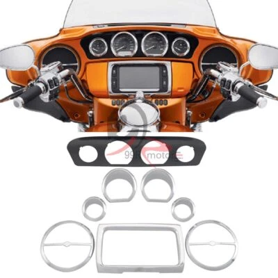 Carenado interior calibre radio bisel de ajuste para Harley Electra Street Glide FLHX Foto 1 de 4