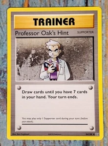 PROFESSOR OAK'S HINT 84/108 Uncommon XY Evolutions Supporter Trainer Pokémon #1 - Picture 1 of 4