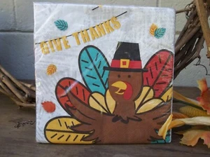 Thanksgiving Papierservietten/Herbstservietten/Dinner Servietten/Herbst Deko Servietten  - Bild 1 von 6