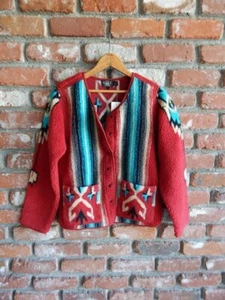 RALPH LAUREN ~ Navajo Southwestern Wool Blend Fleece Sweater Jacket NWT ~ 3/XS - Picture 1 of 12